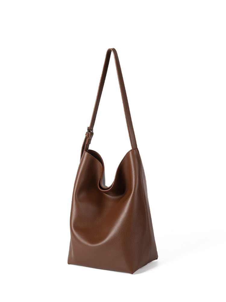 Elegant Large-Capacity Bucket Shoulder Bag – Chic & Versatile Carryall